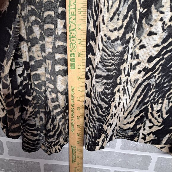 Notations Vintage Animal Print Womens Long Sleeve Plus Size Top Size 1X Safari - Picture 9 of 10
